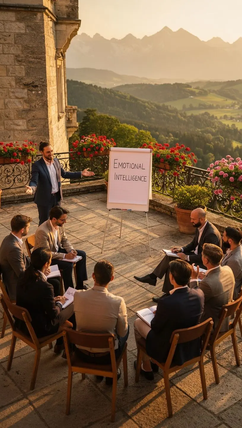 Ein offenes Notizbuch mit inspirierenden Zitaten und einem Stift auf einem Schreibtisch, beleuchtet von natГјrlichem Licht.