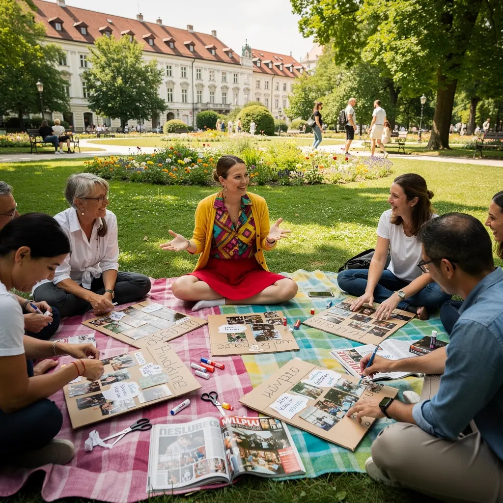 Ein Motivationszitat auf einer Tafel, das zur Selbstreflexion anregt.