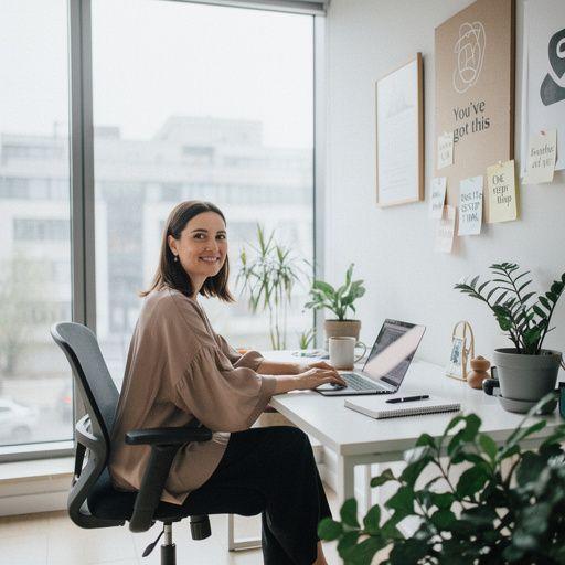 Ein offenes Buch mit Illustrationen über Motivation und Zielsetzung.